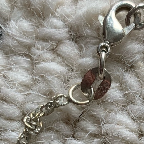 Sterling Silver Opal & Turmaline Necklace & Earring Set - Picture 6 of 8